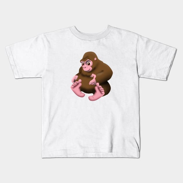 Baby Bigfoot Kids T-Shirt by Wickedcartoons